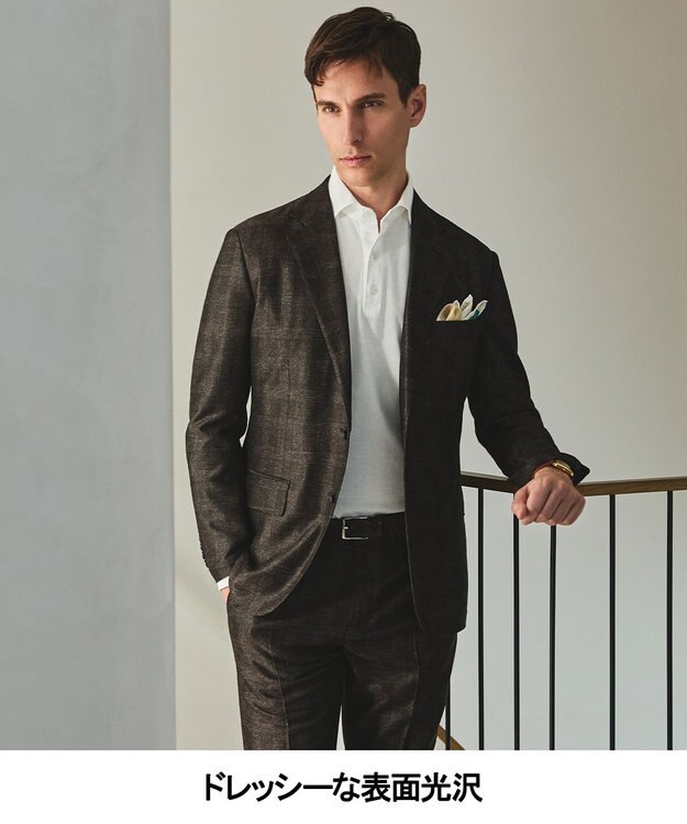 GOTAIRIKU セットアップ仕様【猛暑対応の7機能】カラミ セットアップジャケット_グレンチェック(26年モデル) グレー×グレンチェック柄