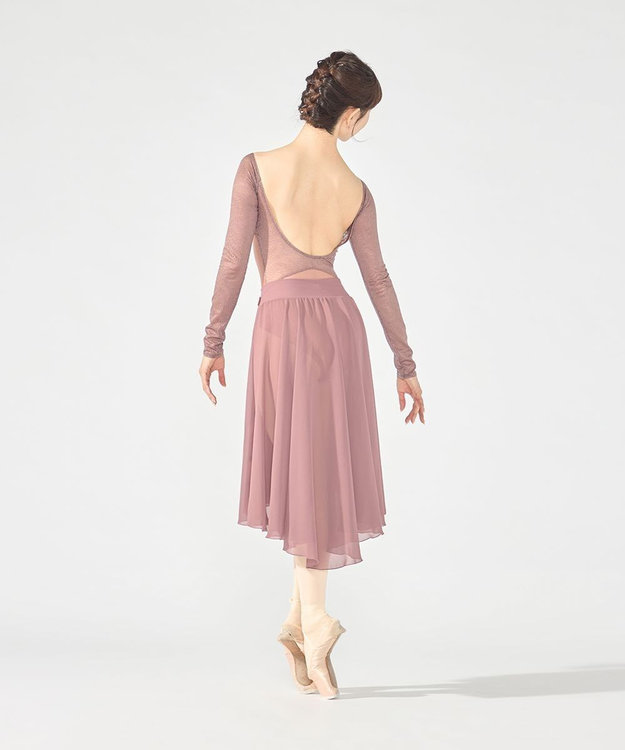 Chacott ロングスリーブレオタード アンティックローズ