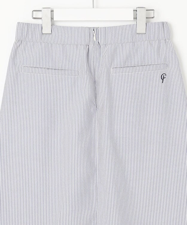 23区GOLF セットアップ企画【23Fondation/WOMEN】【吸水速乾】サッカーストライプ ツーピース ネイビー系2