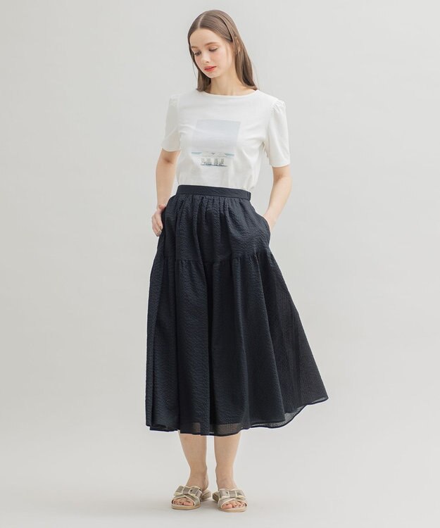 TOCCA 【洗える】LOVE YOURSELF TEE Tシャツ ホワイト系