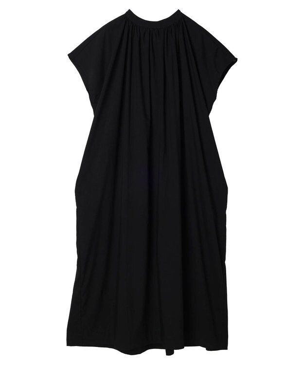 AMERICAN HOLIC 接触冷感丈違いフレンチスリーブワンピース Black