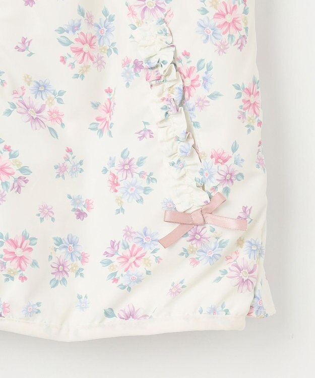 ANY KIDS 裾ペプラム 花柄 ブルゾン エクリュ系