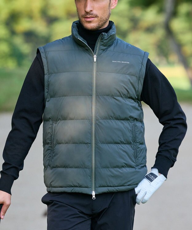 ZERO HALLIBURTON 【袖着脱可能】 2WAY中綿アウター ZHG-M5A2d 85111 カーキ