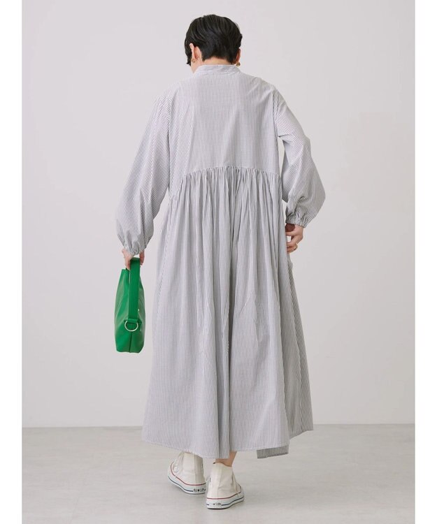 AMERICAN HOLIC アソートギャザーフレアワンピース Stripe Black