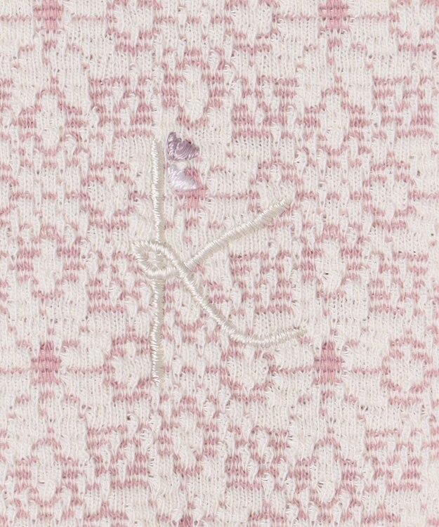 組曲 KIDS 【150-160㎝】 フロストフラワージャガード ワンピース ラベンダー