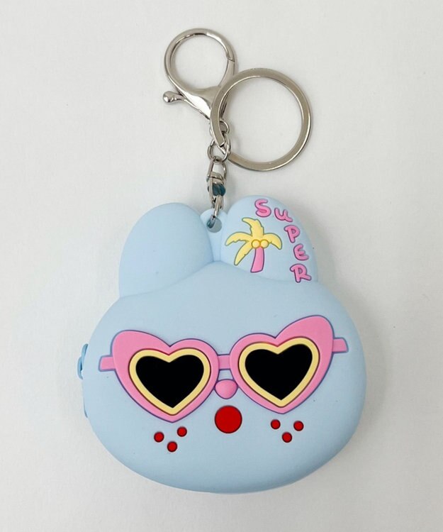 WEGO バカンスアニマルミニポーチ サックス