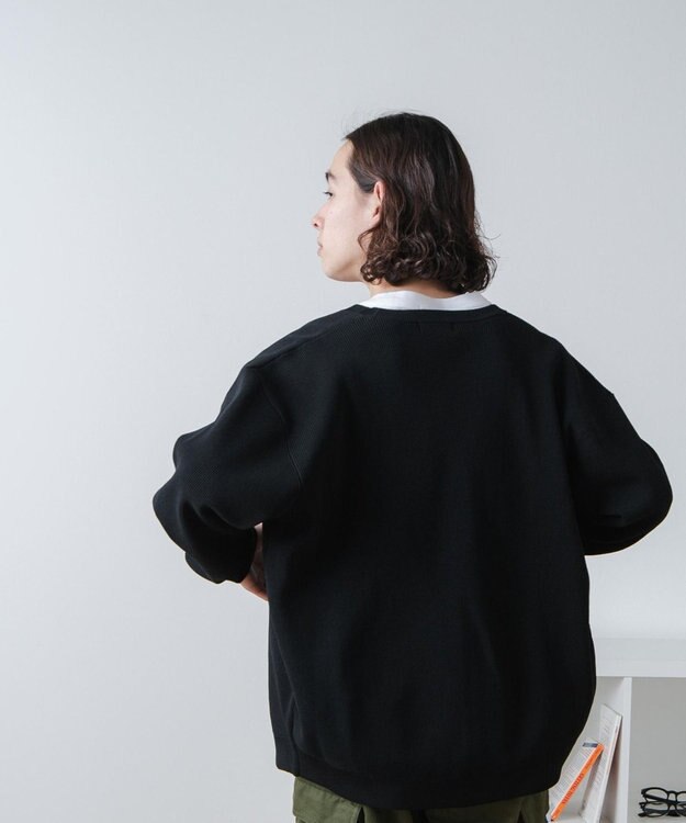 WEGO スポンジカーディガン ブラック