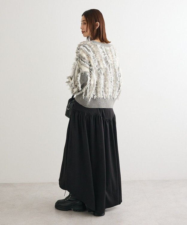 Green Parks ・ＥＬＥＮＣＡＲＥ　ＤＵＥ　袖付デザインスカート Black