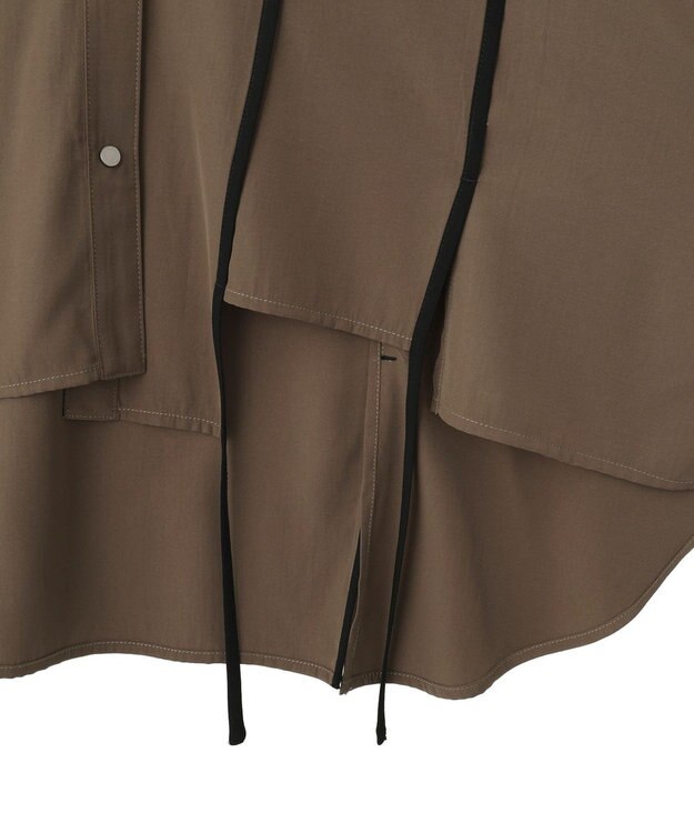 YECCA VECCA ストリングデザインシャツ Khaki