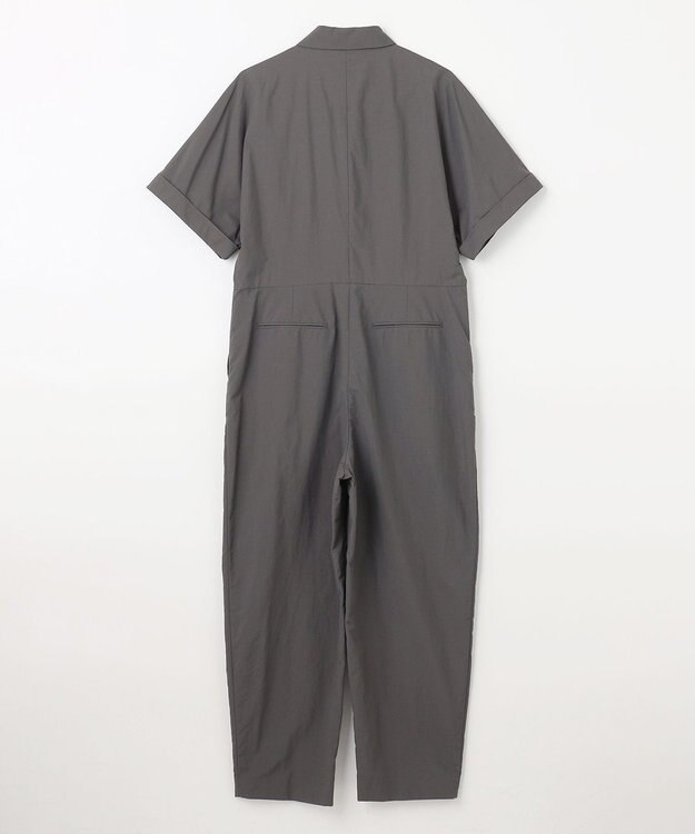 NAVE 【ReNAVE　撥水機能・UVカット・透湿・接触冷感・洗える】ナイロンタスランジャンプスーツ グレー系