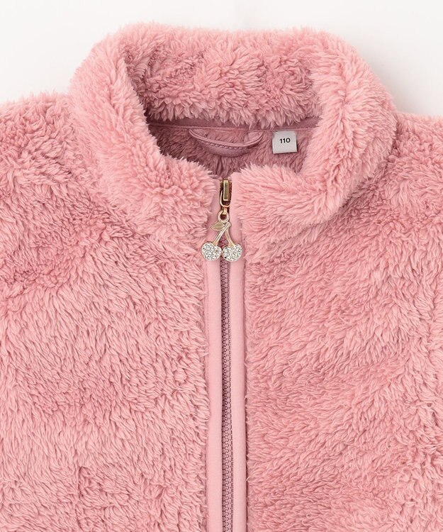 ANY KIDS ネコポケットボアブルゾン ピンク