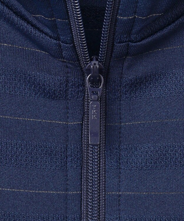 23区GOLF 【WOMEN】便利なUV羽織！【吸水速乾/UVカット】ラメボーダージャージ ネイビー系