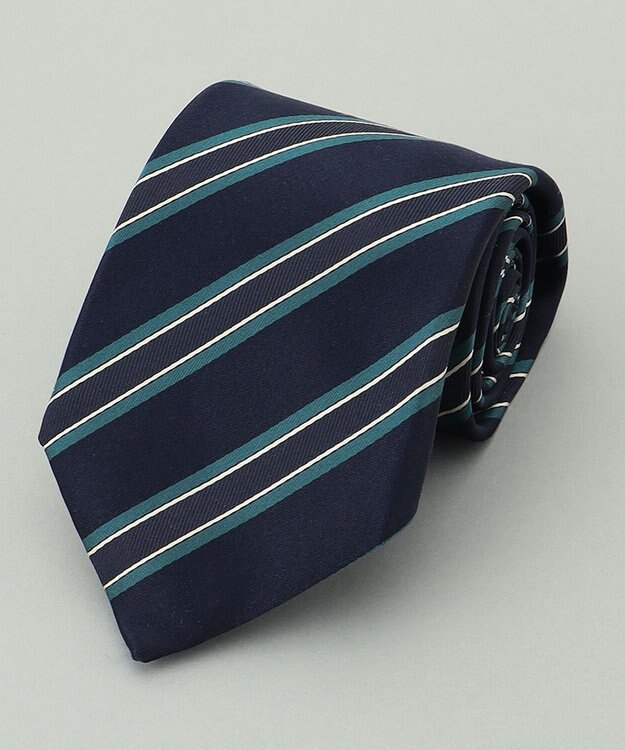 GOTAIRIKU 【日本製】西陣ネクタイ_ネイビー×グリーン系 ネイビー系1