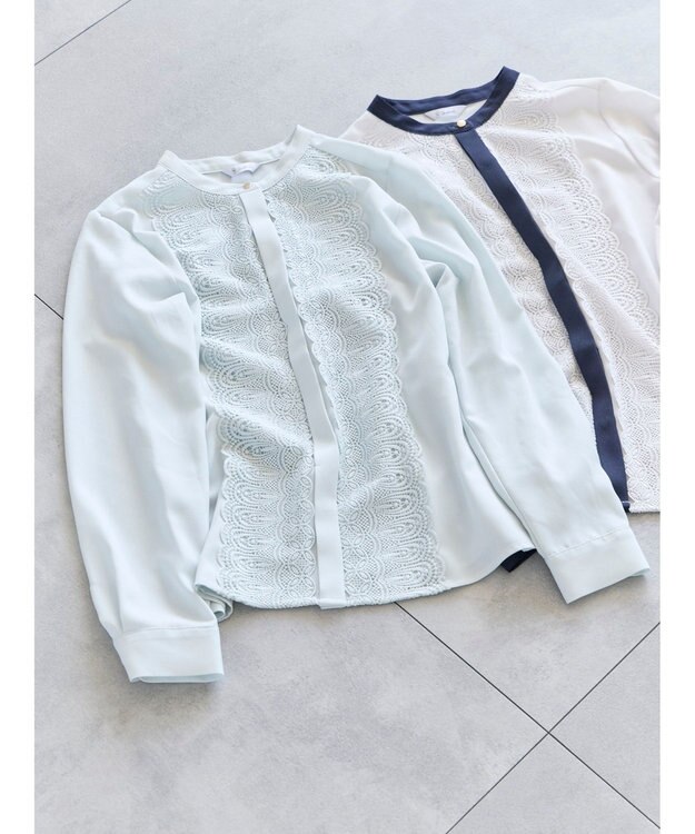 Te chichi フロントレースブラウス ミント