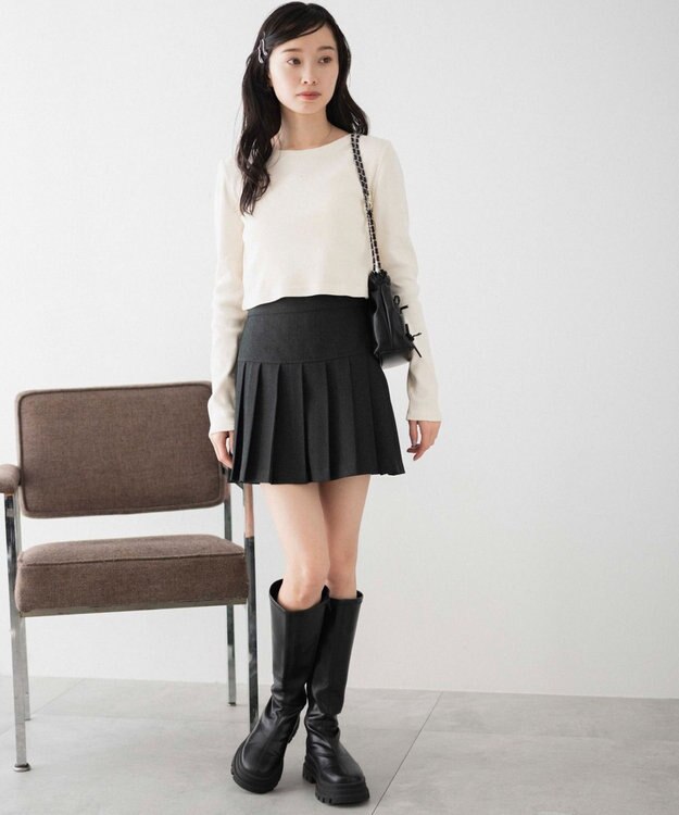 WEGO ヴィンテージウォッシュリブロンT オフホワイト