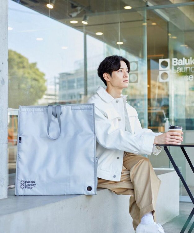 ROOTOTE 9655【BLT×RT コラボ商品】RT. Baluko Laundry Place.ランドリーバッグ.コンテナ 01：グレー