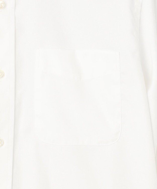 J.PRESS MEN 【PREMIUM PLEATS / 形態安定】ピンオックス ドレスシャツ / ワイド ホワイト系