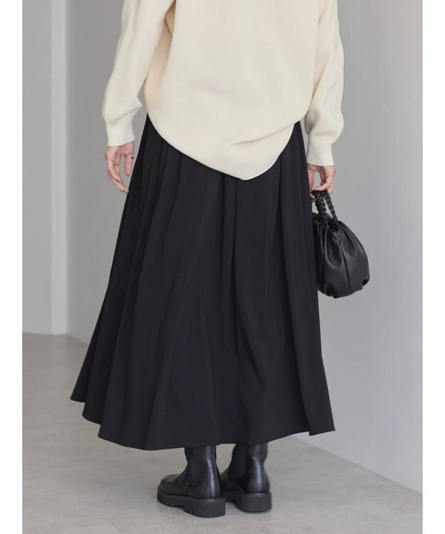 AMERICAN HOLIC ウエストタックフレアスカート Black