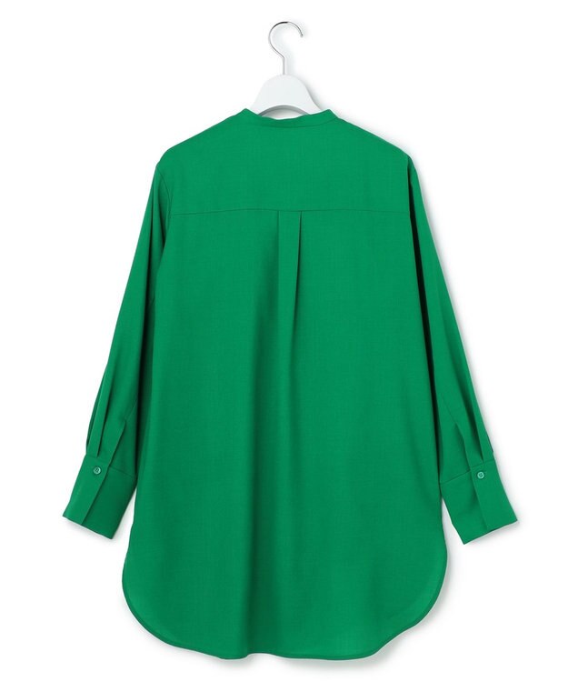 ICB アルタニカツイル バンドカラーブラウス グリーン