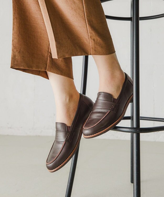 ASICS WALKING ペダラ レディース 3E 2.0cmヒール ブラウン系