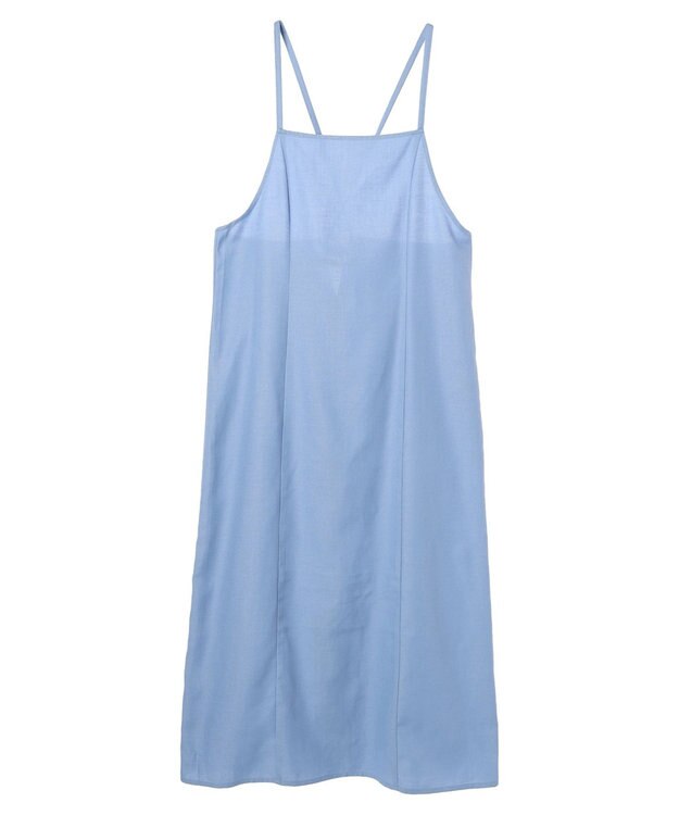 earth music&ecology リサイクルポリエステルブレンドキャミワンピース Sax