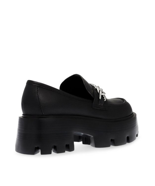 STEVE MADDEN MOTORIDE 厚底チェーンローファー ブラック