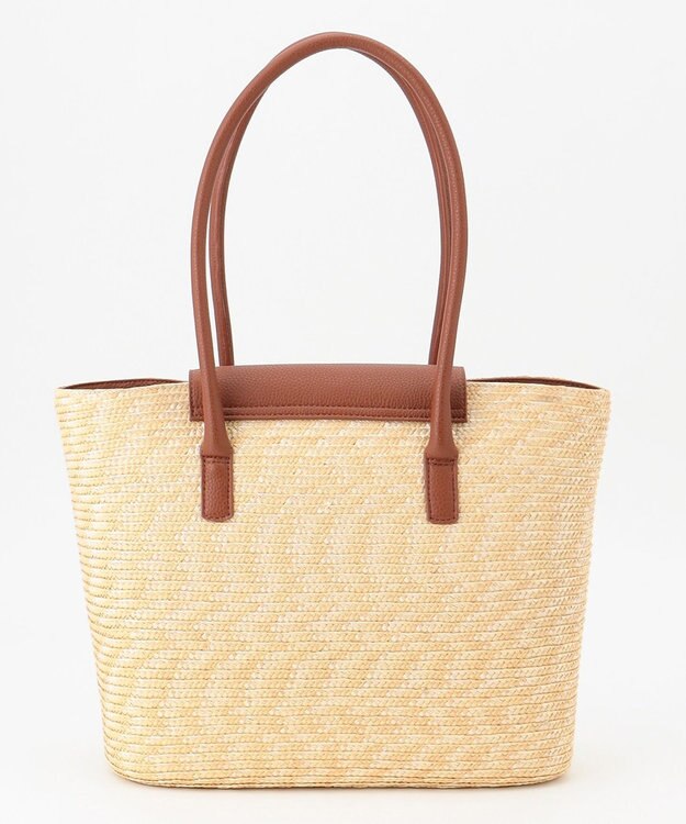 LA BAGAGERIE フラップかごトートバッグ ナチュラル