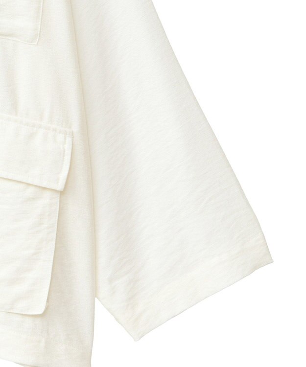 Green Parks ■ＥＳＣＡＲ　リネンライクオーバーサイズジャケット Off White