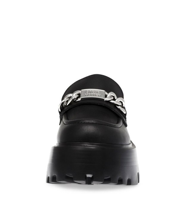 STEVE MADDEN MOTORIDE 厚底チェーンローファー ブラック