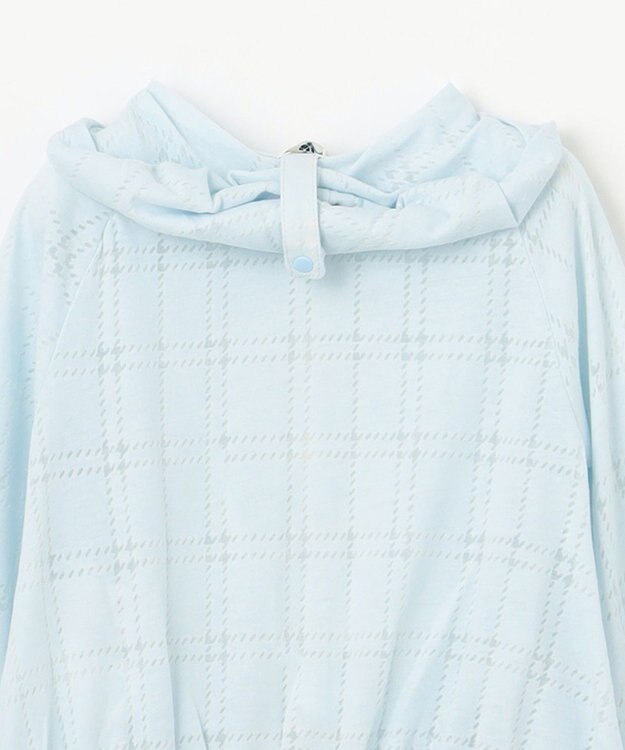 組曲 KIDS 【90-100㎝】オパールチェック パーカー サックスブルー系