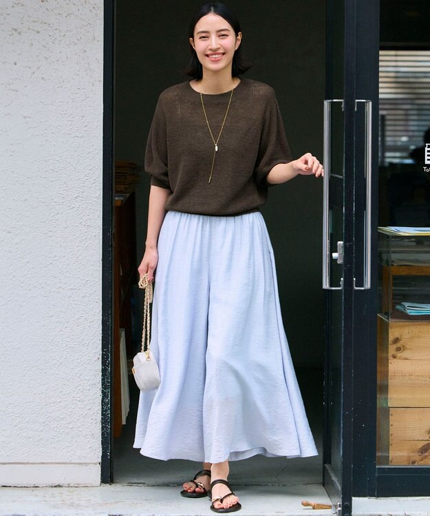 23区 淡水パール ラリエット ネックレス ゴールド系