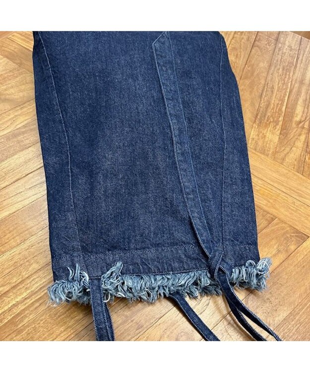 woadblue 【157】DENIM TIE TOTE デニムトートバッグ ダークブルー DARK BLUE