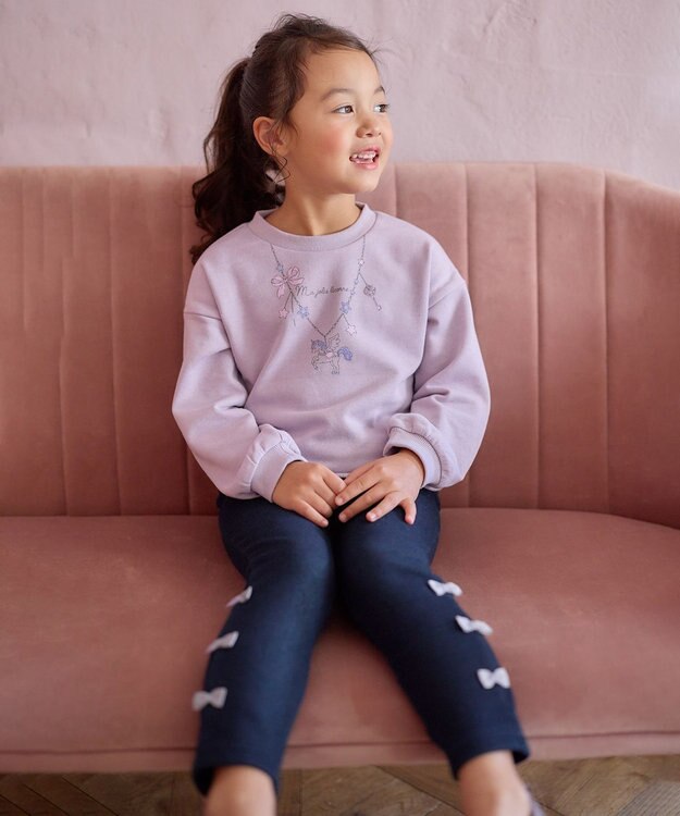 ANY KIDS 7days 裏シャギー ガーリー パンツ デニム