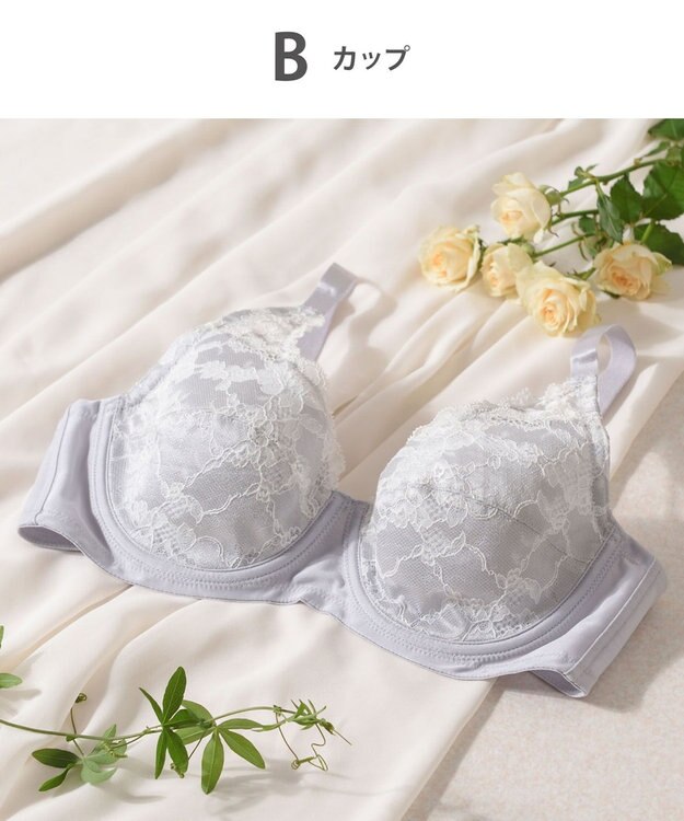 Wing フルカップブラ　肌あたりがやさしい　ウイング／ワコール　NB2703 グレー