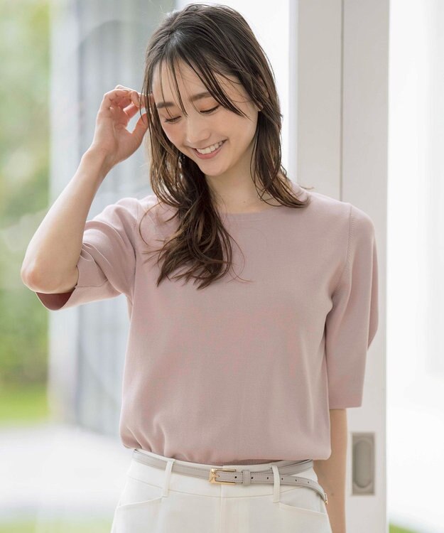 ANY SIS 【洗える】コクーンスリーブ ニット ピンク