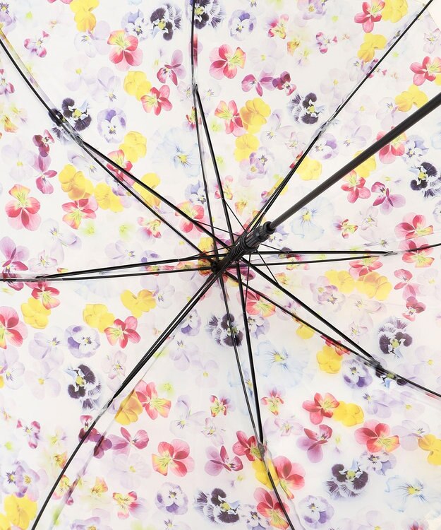 ANY SIS 【WEB限定】フラワーアートアンブレラ パープル