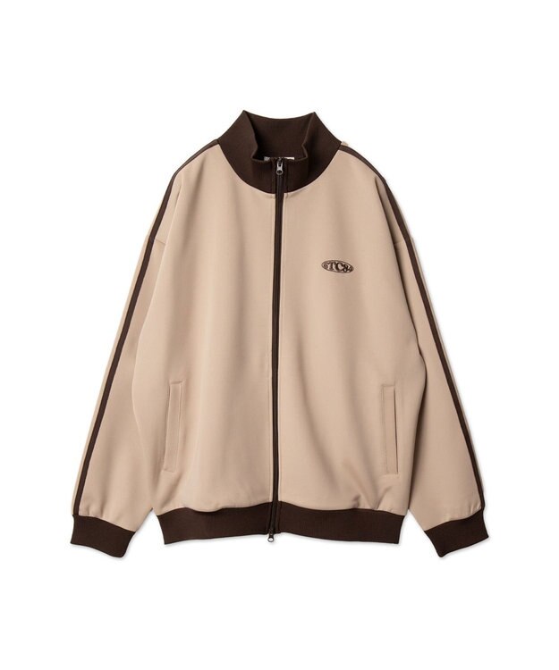 WEGO 【ユニセックス着用ITEM】ライントラックジャケット ベージュ