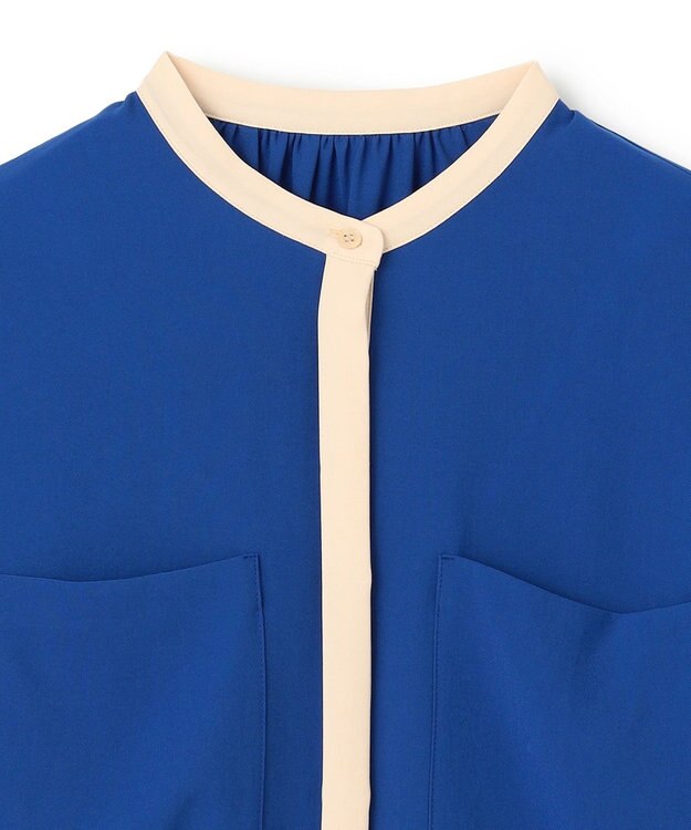 BEIGE， SIBYLLE /  配色カラーパフスリーブブラウス Blue x L.Orange