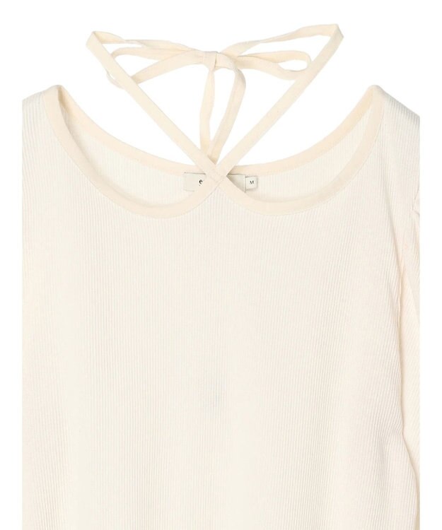 earth music&ecology ホルターネックインナー Ivory