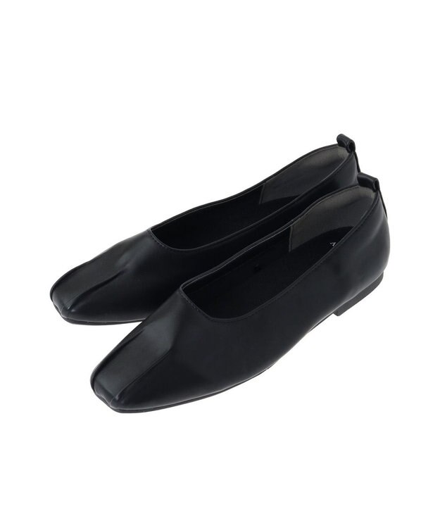 AMERICAN HOLIC 整履きフロントタックパンプス Black