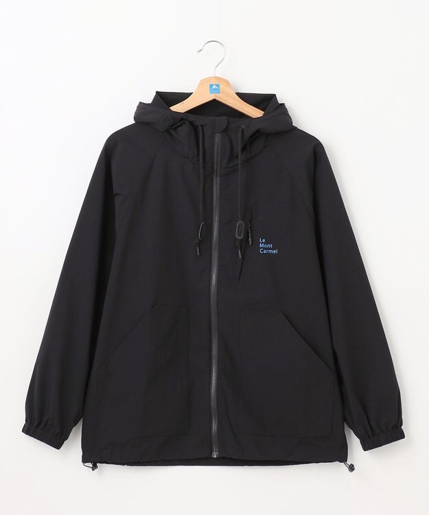 SHARE PARK MENS 【撥水・UVカット・ストレッチ・軽量 】パッカブルマウンテンパーカー（Lサイズ） ブラック系