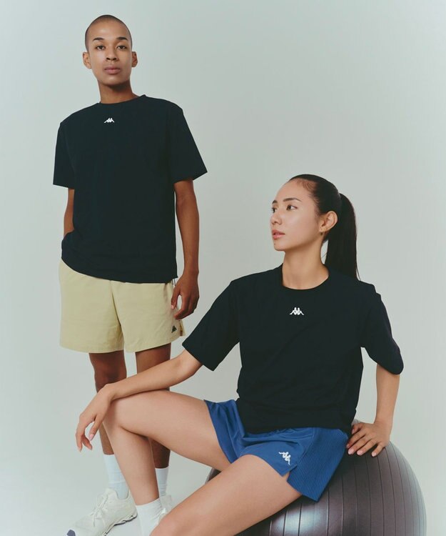 OP／FILA 【Kappa】半袖ロゴTシャツ ブラック