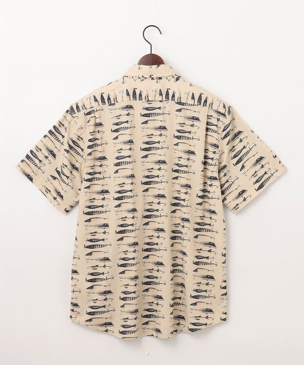 JOSEPH ABBOUD MOUNTAIN 【FILSON】WASHED SHORT SLEEVE FEARHER CLOTH SHIRT アイボリー系