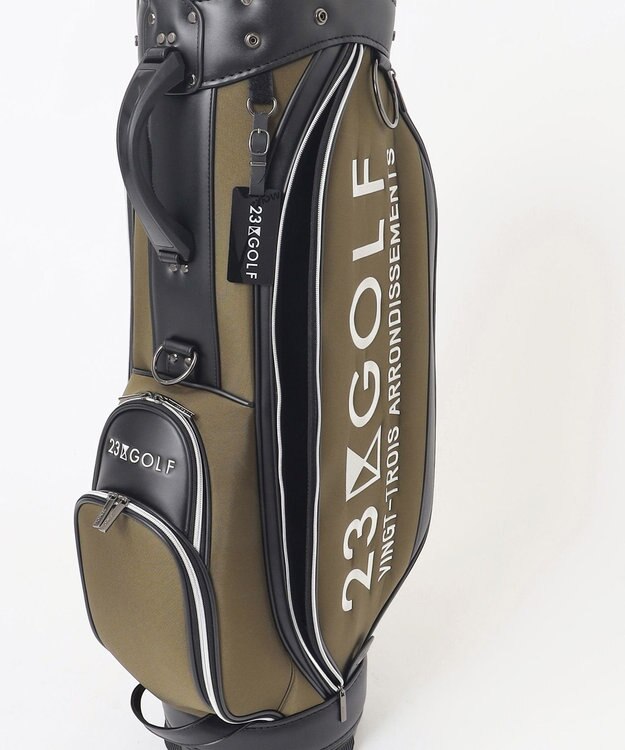 23区GOLF 【UNISEX】メランジシリーズ キャディバッグ カーキ系