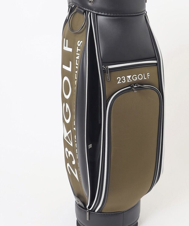 23区GOLF 【UNISEX】メランジシリーズ キャディバッグ カーキ系