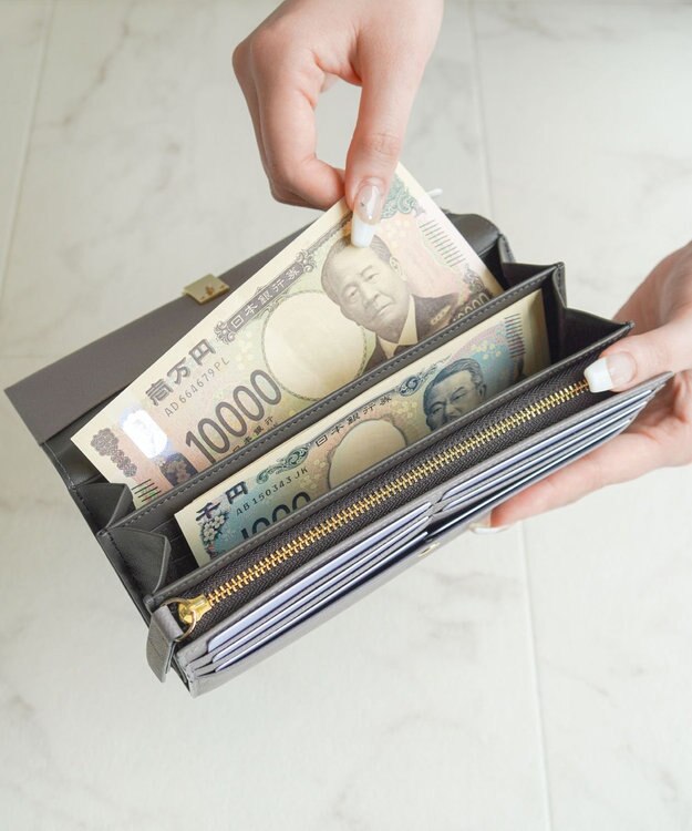 ACE BAGS & LUGGAGE 【人気No.1・新色登場】 Jewelna Rose ブリヨン 本革 長財布 15143 モーヴグレー