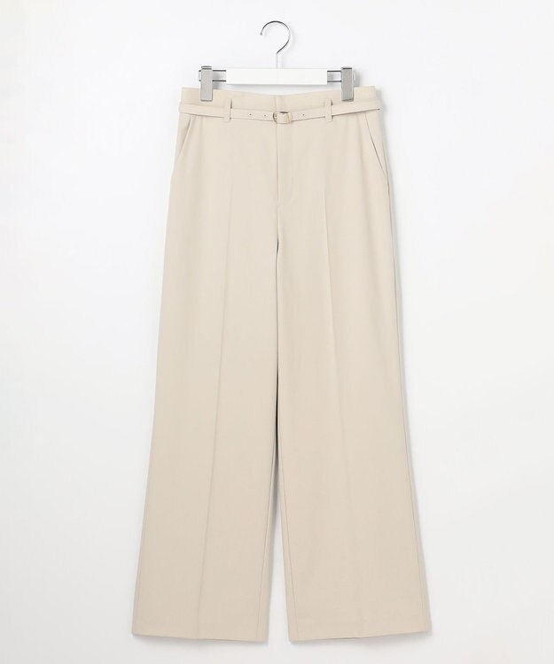 ANY SIS L ウーステッドエステル ワイドパンツ アイボリー