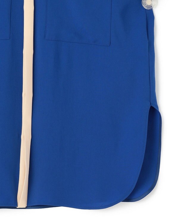 BEIGE， SIBYLLE /  配色カラーパフスリーブブラウス Blue x L.Orange