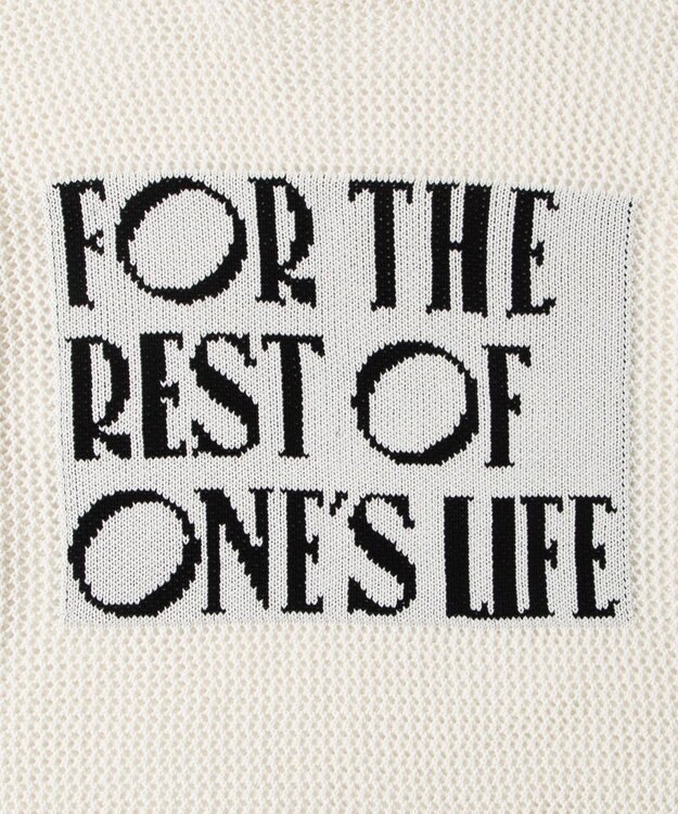 WEGO ジャガードメッシュニットビッグプルオーバー ホワイト