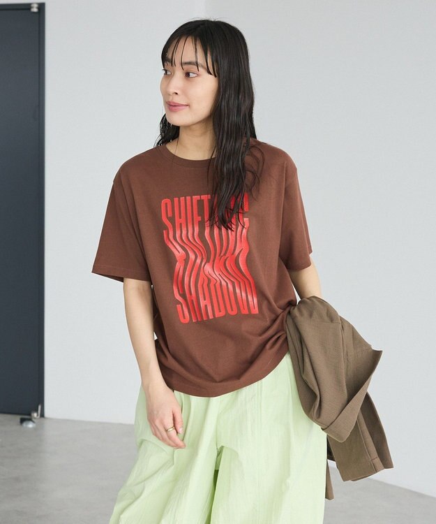 CRAFT STANDARD BOUTIQUE ツイストロゴハーフスリーブTシャツ Brown
